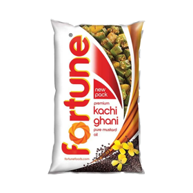 Fortune Kacchi Ghani Mustard Oil (Bottle) - 1 Ltr